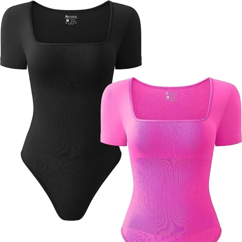 Women Slimming Square Neck Full Body Shaper Bodysuits Waist Trainer Butt Lifter Panties Tummy Control Lingerie Yoga Shapewear Good Vibrations