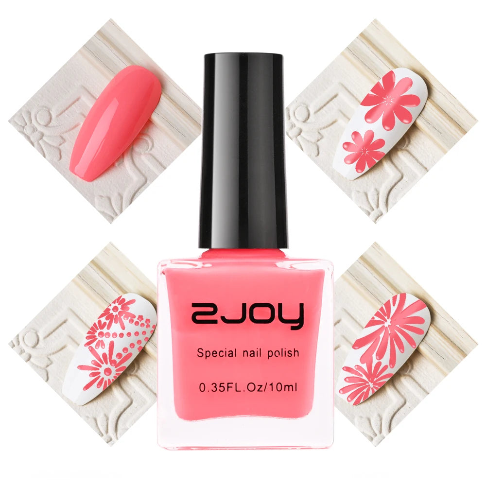 10ml Nail Stamping Polish Varnish Black White Colorful Nail Printing Lacquers for Stamping Plate 30 Colors Nail Stamping Polish Good Vibrations