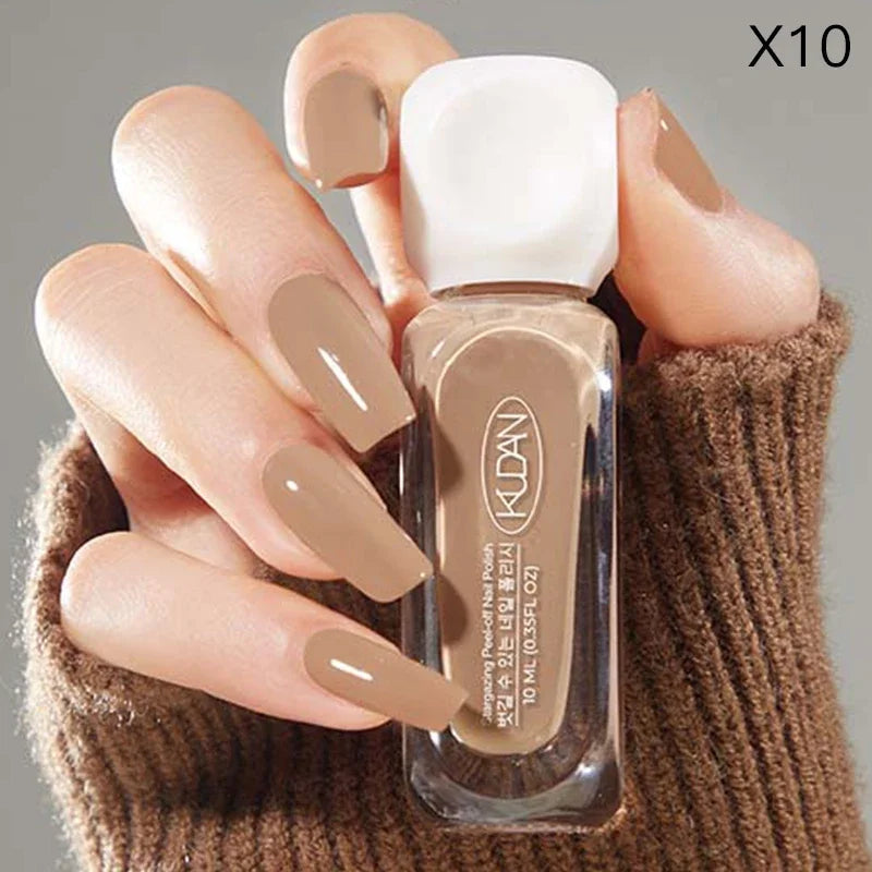10ml Peel Off Water-Based Starry Nail Polish Fast Drying Long-Lasting Healthy And Brightening Effect No Need Lamp Cure Good Vibrations