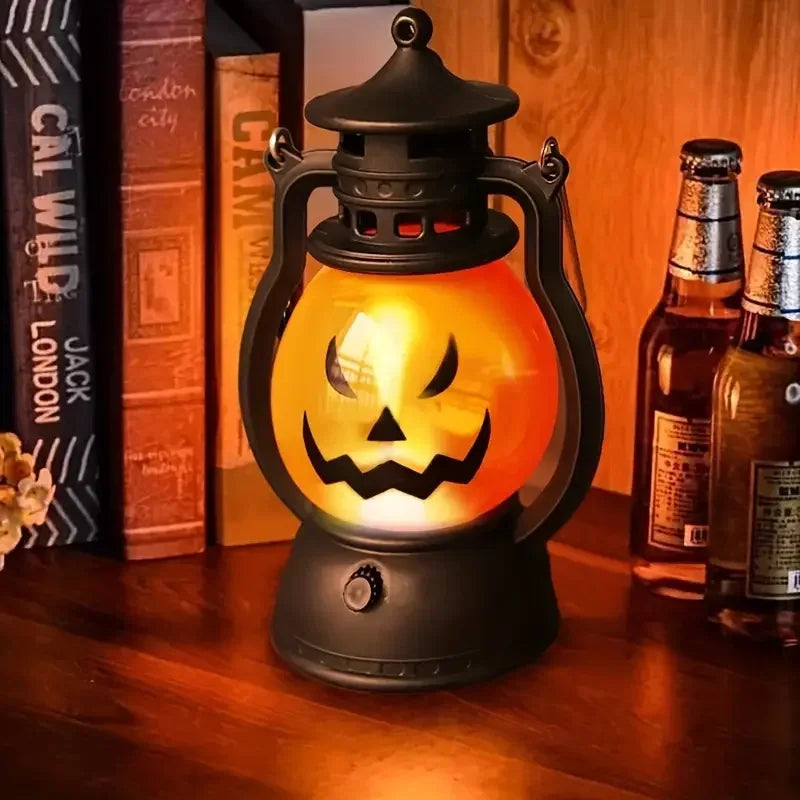 1-10PC Halloween Pumpkin Ghost Face Lamp Portable Skull Decoration Light for Bar Party Table Atmosphere Prop Halloween Decor Use Good Vibrations