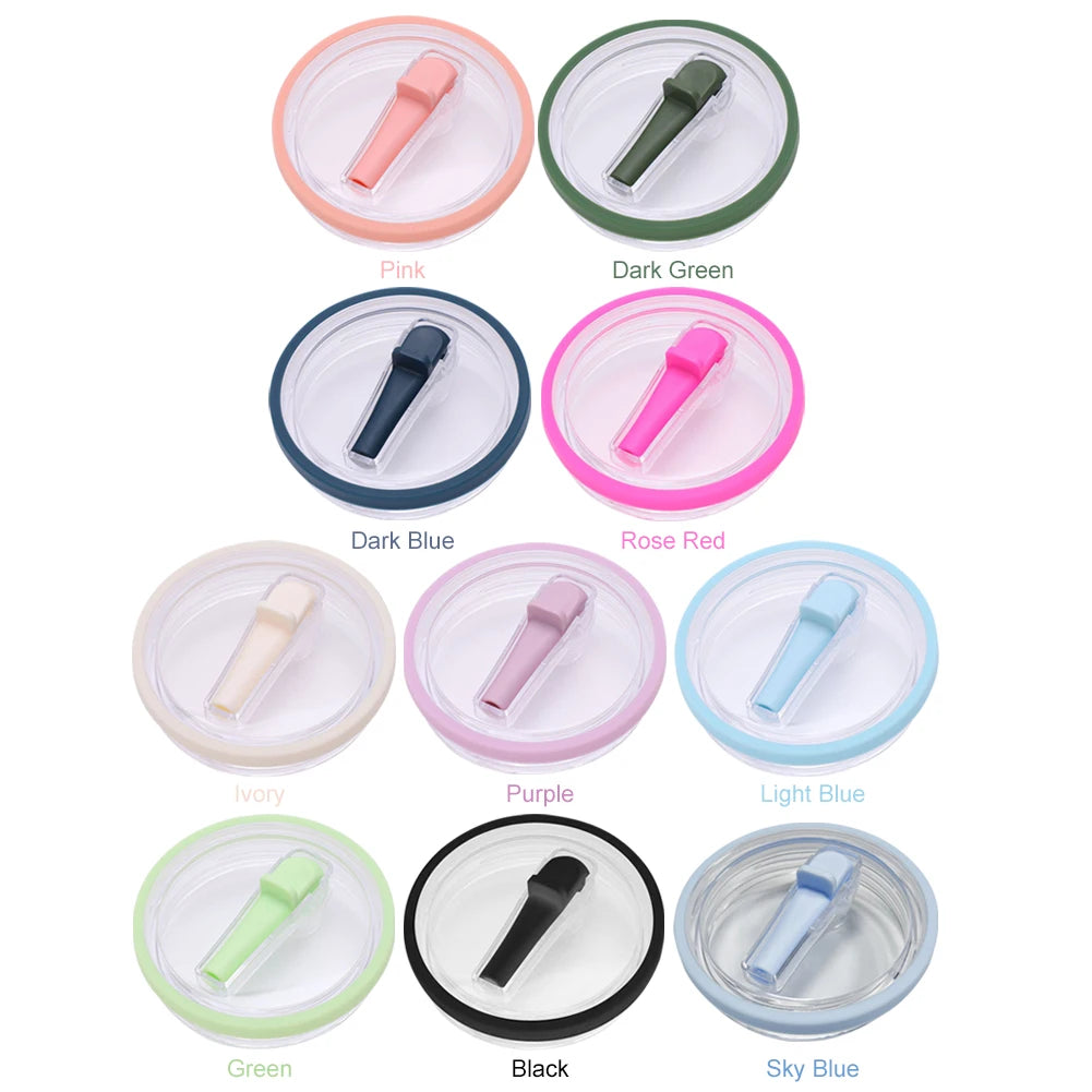 40Oz Tumbler Flip Straw Lid Replacement Spill Proof Resistant Tumbler Lid Reusable Spray Proof Tumbler Cover for stanley Cug Good Vibrations Adult Super Store