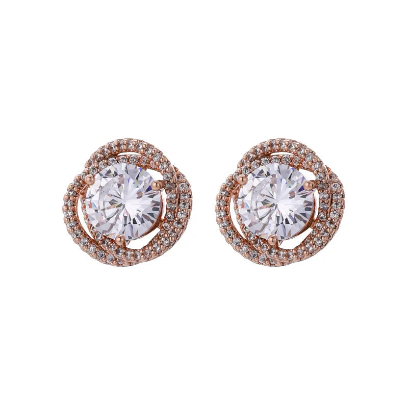 Chic Asymmetrical Earrings for Women - Shiny Cubic Zirconia Studs, Delicate Fashion Ear Jewelry, Simple Yet Glamorous Gift Idea Good Vibrations