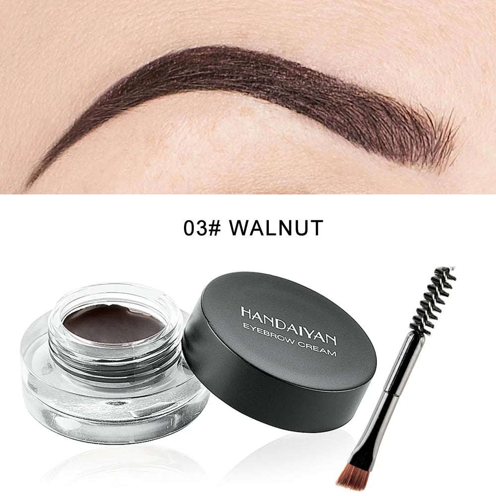 HANDAIYAN 12 Color Waterproof Eyebrow Cream Professional Eyeliner Eyebrow Gel High Brow Tint Black Eye Brow Makeup Tools Good Vibrations