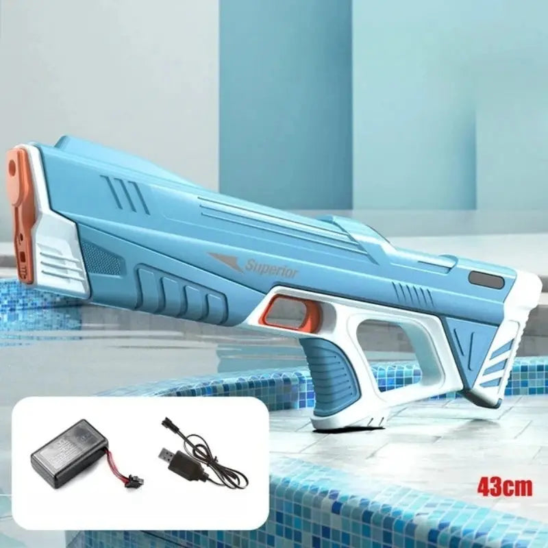 Children Full Automatic Water Gun Toys Summer Outdoor Pool Fight Games Induction Absorb Water Electric Waterguns for Kids Gifts Good Vibrations