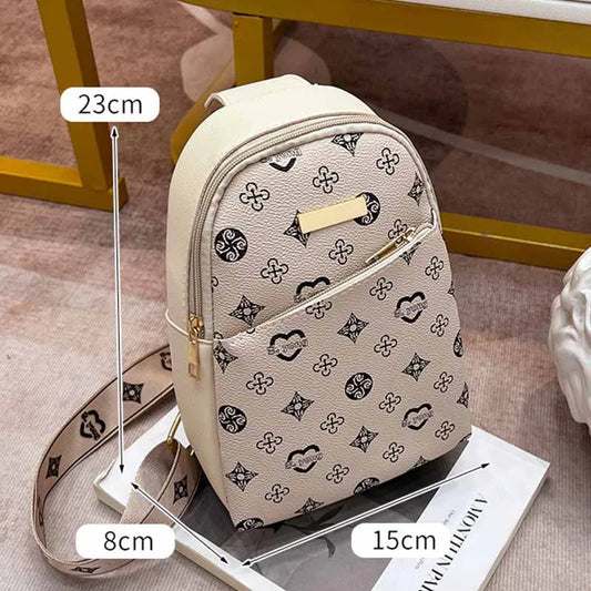 New Women's Crossbody Chest Bag 2025 ladeis Printed Fashionable Men's Chest Bag Stylish Shoulder Bag for Outdoor Activities Good Vibrations