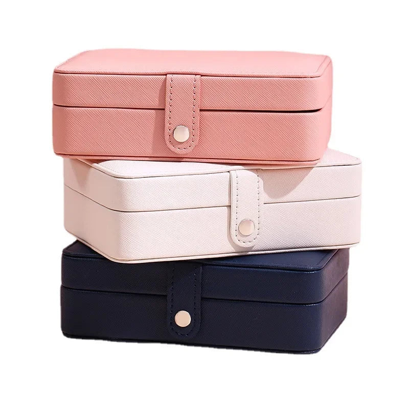 Jewelry Boxes Leather Jewelry Box Organizer Jewelry Display and Packaging Ring Box Suitable for Earrings and Rings Good Vibrations