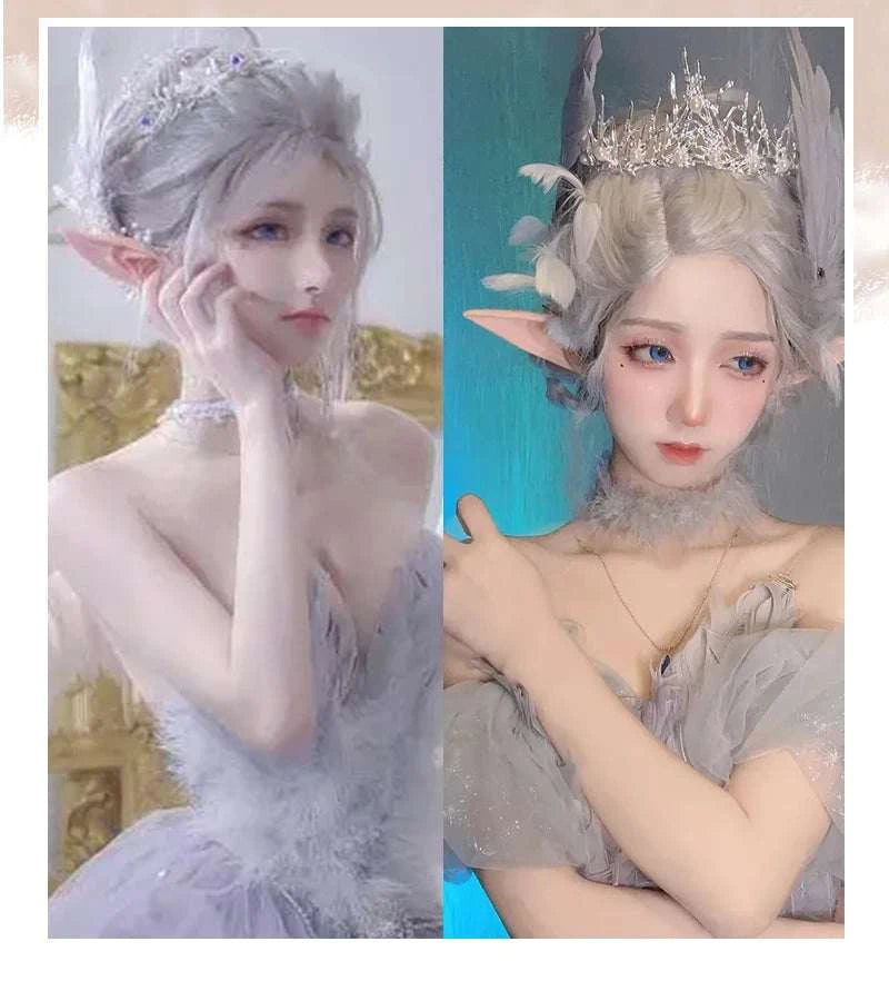 Cosplay Fairy Pixie Elf Ears Soft Vampire Ear Prop Angel Anime Party Dress Up Costume Accessories for Halloween Christmas GOOD Vibrations