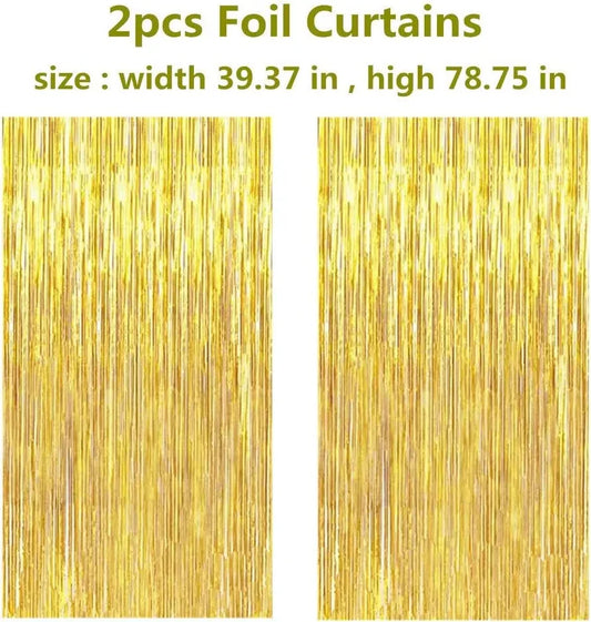 Happy Birthday Banners,Foil Curtain,Pom Poms Flowers,Hanging Swirls,Tissue Paper Balloon For Girls Birthday And Baby Birthday Good Vibrations