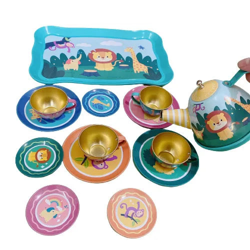 DIY Pretend Play Toy Simulation Tea Set Tableware Play House Kitchen Afternoon Tea Game Toys Gifts For Children Kids Girls Good Vibrations