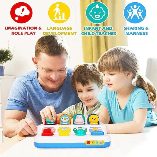 Interactive Activity Sensory Toy for Babies Cause and Effect Toy Baby Development Games Montessori Educational Learning Toys Good Vibrations