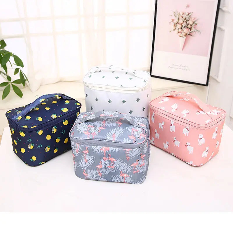 Portable Oxford Cloth Makeup Organizers Jewelry Organizer Household Make Up Organizer Toiletries Storage Bag Cosmetic Bag