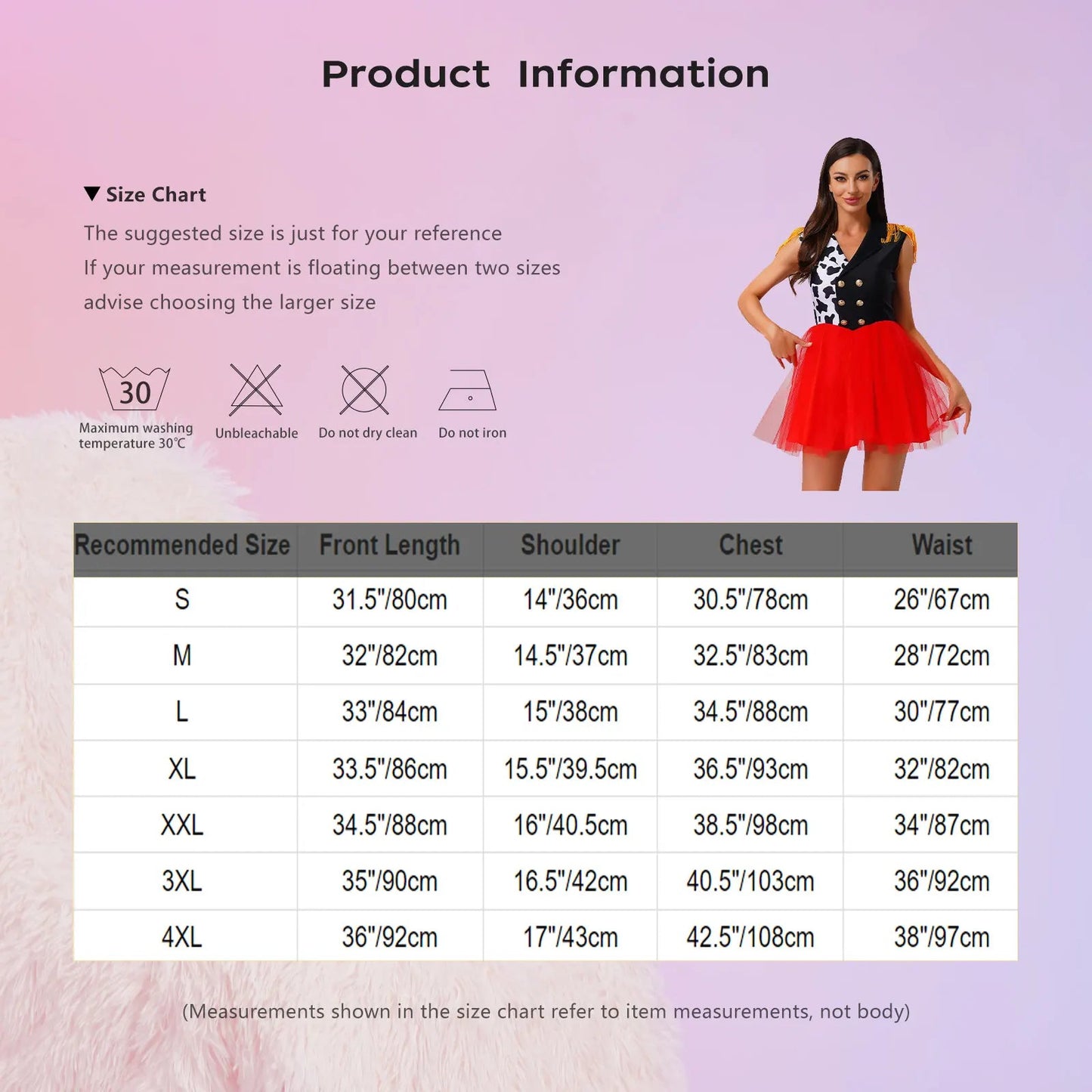 Halloween Clown Cosplay Costumes for Women Killer Circus Ringmaster Clown Dress Notch V Neck Tassel Epaulets Tulle Hem Dresses Good Vibrations