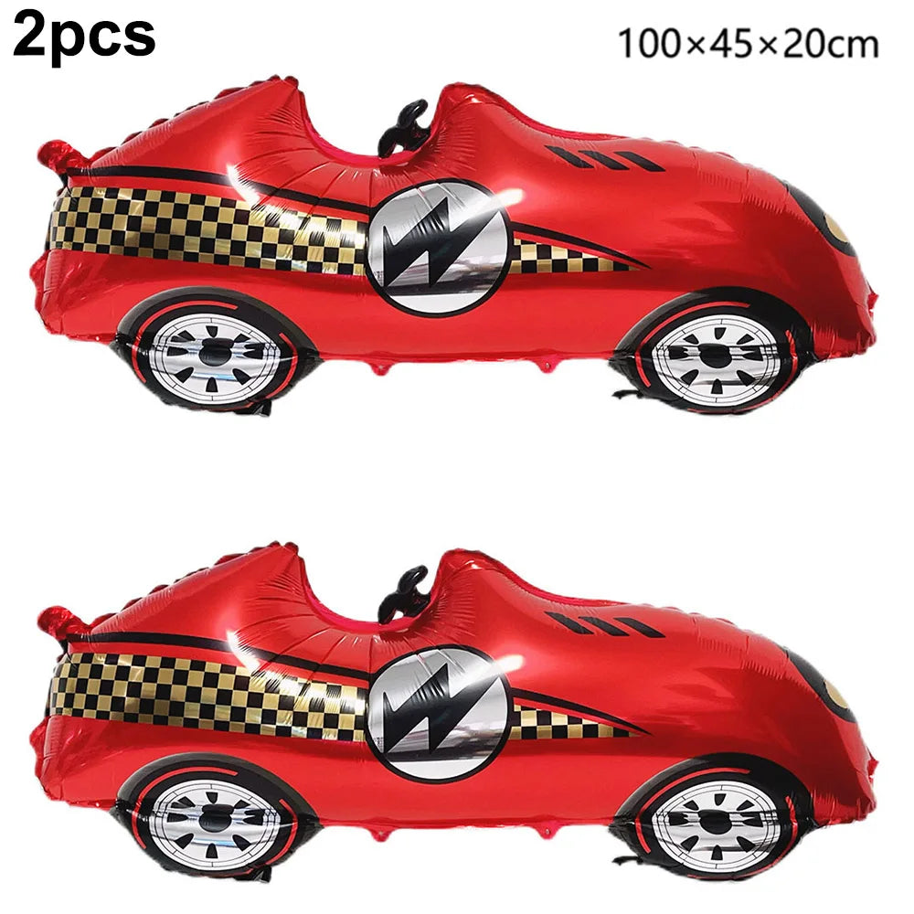 Race Car Party Tableware Plates Napkins Cup Two Fast Birthday Party Supplies Boys Racing Themed Two Years Old Party Decorations Good Vibrations