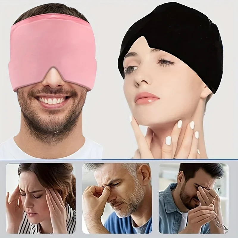 Ice Cap Hat headache hat Gel Hot Cold Ice Cap For Ice Hat Eye Mask Stress Pressure Good Vibrations