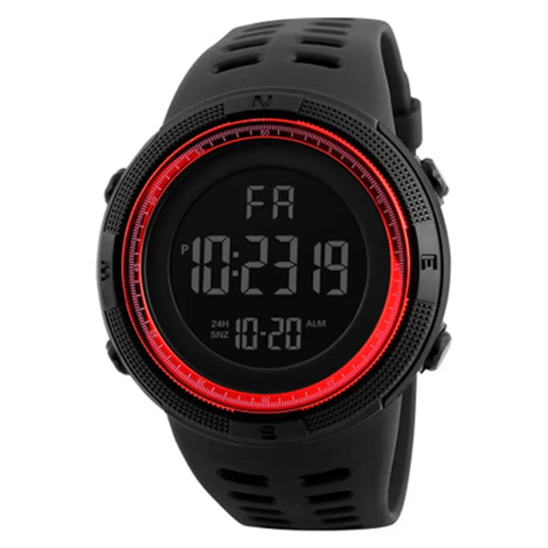 Electronic Watch For Mens Military Sports Watches Luminous Multifunction LED Digital Wristwatch for man kids Boy Student Teen Good Vibrations