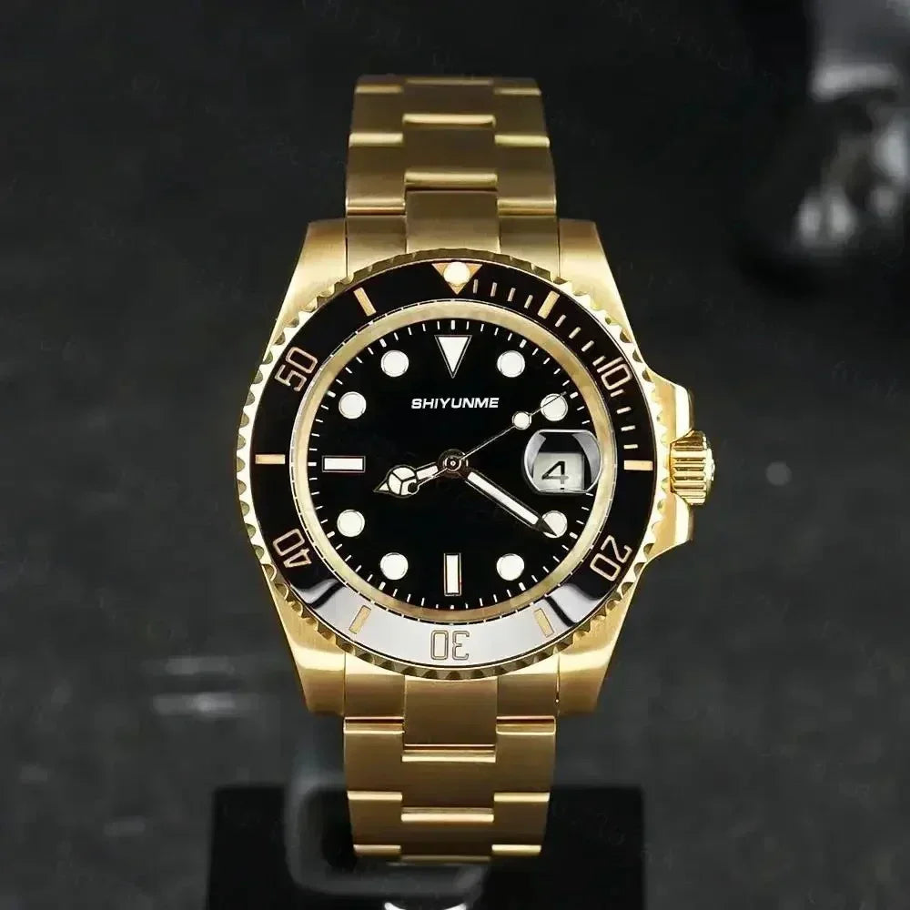 WATCH1 Store  Men's 904L Automatic Mechanical Watch Stainless Steel Bracelet Ceramic Waterproof Sapphire Glass Good Vibrations