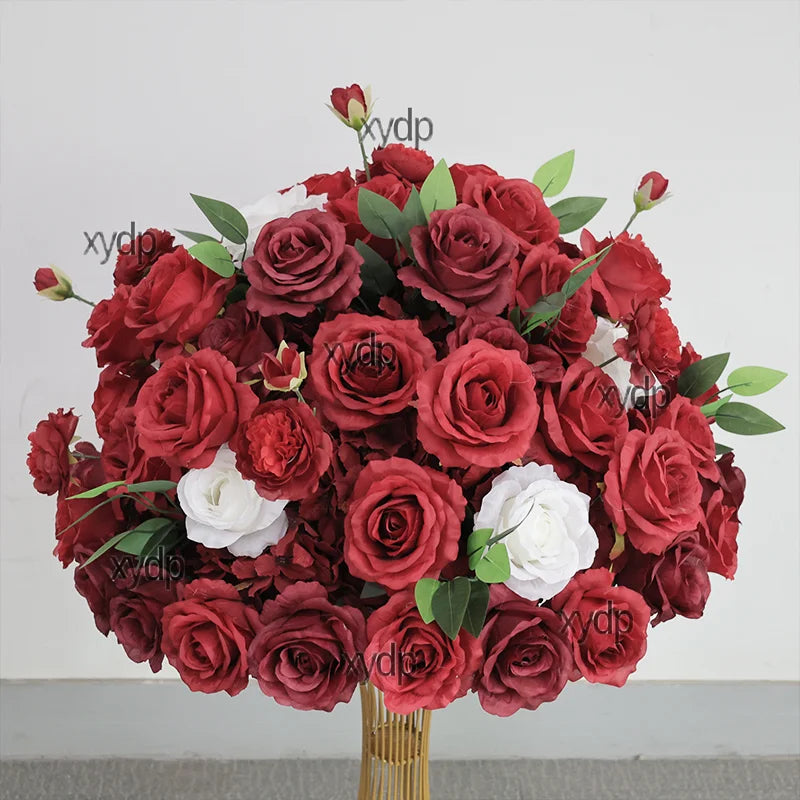 Hot Pink/Purple/Red/Blue luxurious Wedding Table Centerpieces large Flower Ball Outdoors Event Party Accessories Props 80cm,70cm Good Vibrations