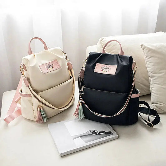 New High Quality Women's Shoulder Bag Large Capacity Oxford Cloth Bags Ladies Backpack Woman Color Tote Women Shoulder Backpacks Good Vibrations Adult Super Store