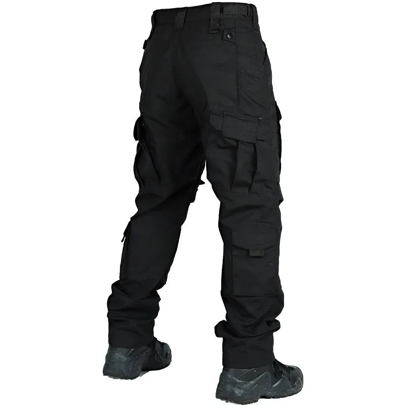 Tactical Pants Men Multi-Pocket Outdoor Cargo Pants Military Combat Trousers Men's Wear-Resistant Hiking Work Trousers Male Good Vibrations