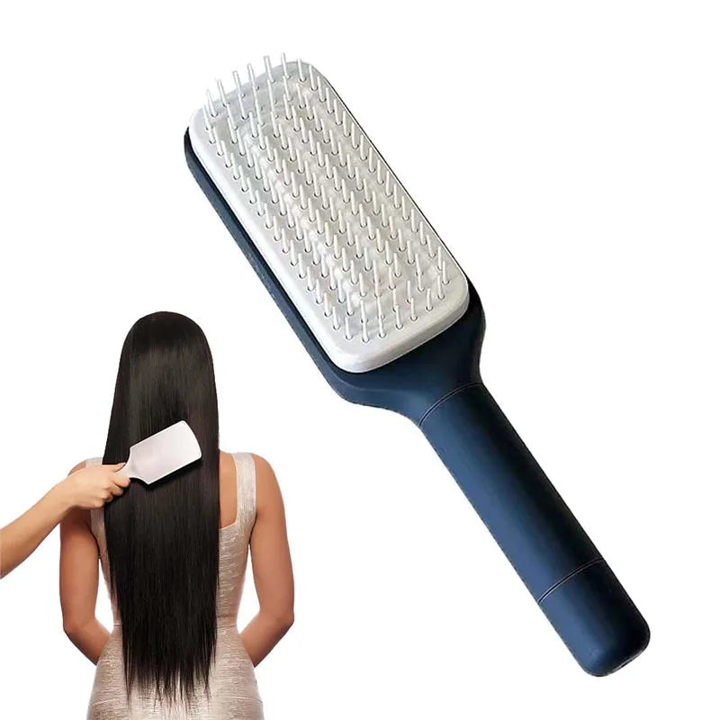 Rotatable Self Cleaning Hair Brush Telescopic Massage Airbag Comb Telescopic Cleaning Anti-static Hairdressing Air Cushion Comb Good Vibrations
