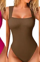 Women Sexy Thread Short Bodysuit Seamless Sleeveless Knited Bodysuit Fitness Yoga Trainning High Elastic Sports Unitard Jumpsuit Good Vibrations