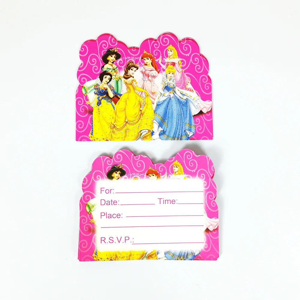 Princess Party Decorations Kids Girls Birthday Supplies Include Paper Cup Plate Napkin Balloon Banner Tablecloth Cake Topper Good Vibrations