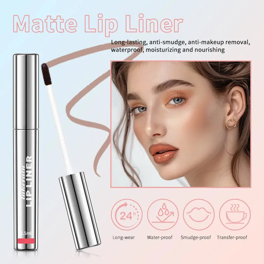Waterproof Lip Liner Peel Off Tattoo Lipgloss Waterproof Long Lasting Matte Lip Tint Brown Contour Tear-off Lips Stain Cosmetic Good Vibrations