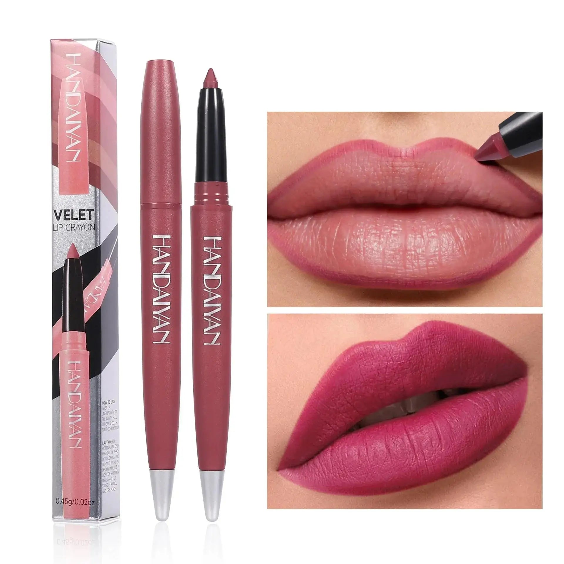Long Wearing Matte Lipliner Set 6 Colors Creamy Texture Lip Defining Pencil Easy Glide Non Fading Makeup Must Have Good Vibrations