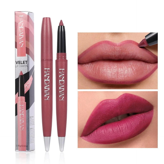 Long Wearing Matte Lipliner Set 6 Colors Creamy Texture Lip Defining Pencil Easy Glide Non Fading Makeup Must Have Good Vibrations