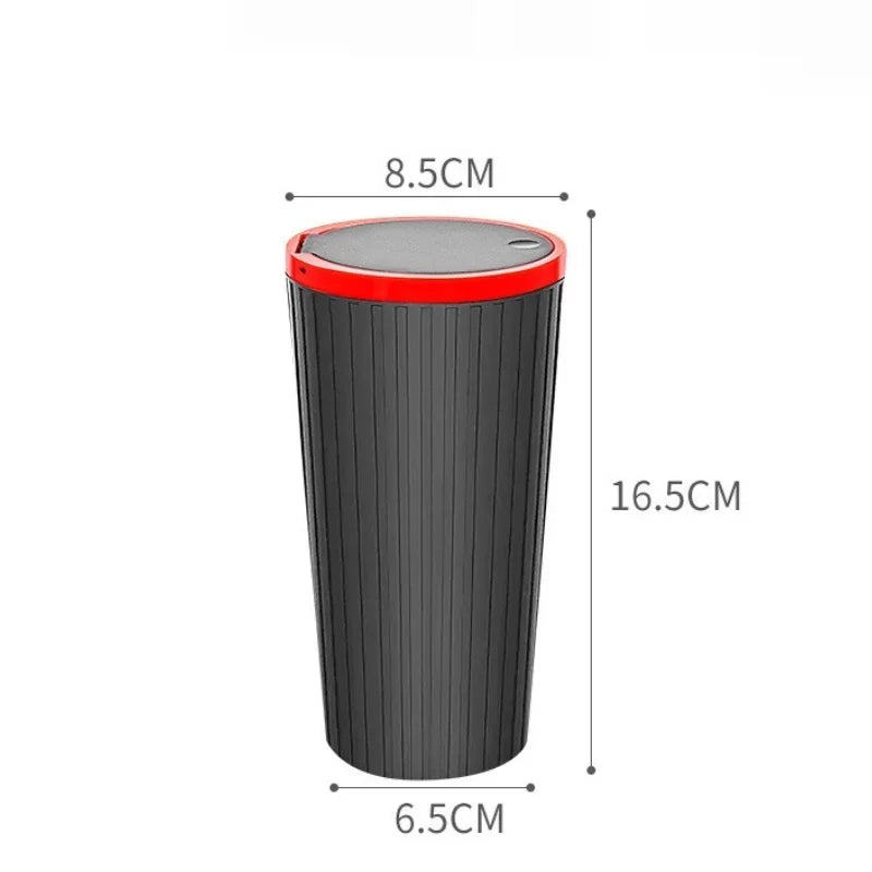 Universal Car Trash Bin Can Mini Auto Dust Organizer Car Interior Rubbish Bag Garbage Container Storage Box Bucket Auto Accessor Good Vibrations