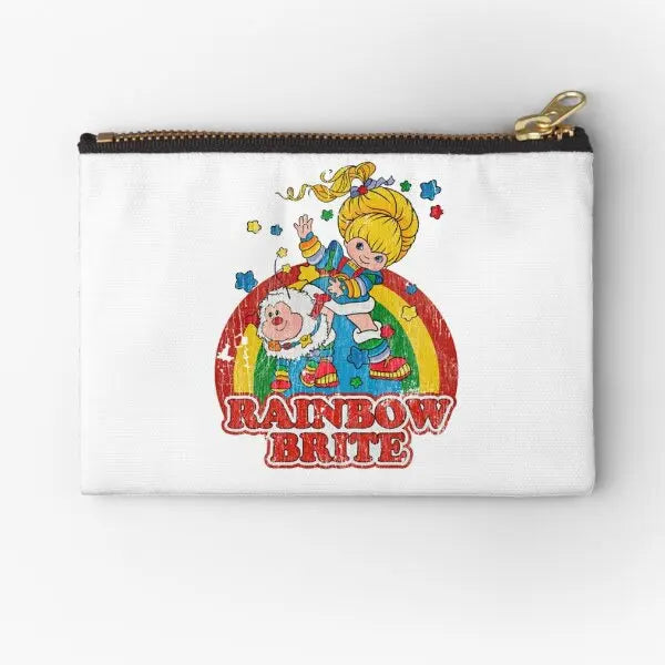 Distressed Rainbow Brite Zipper Pouches Bag Pure Men Pocket Socks Panties Packaging Storage Cosmetic Underwear Women Wallet Good Vibrations