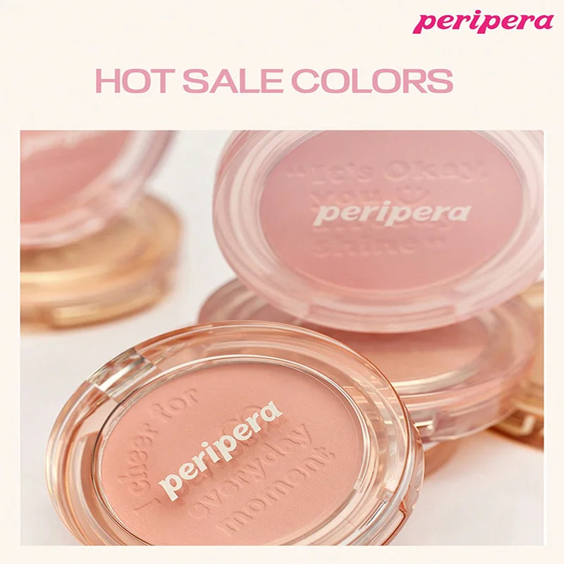 Single Color Blush Palette, Matte Fine Powder Cheek Blush, Non-Cakey, Long-Lasting, Nude Makeup, K-Beauty Cosmetic Good Vibrations