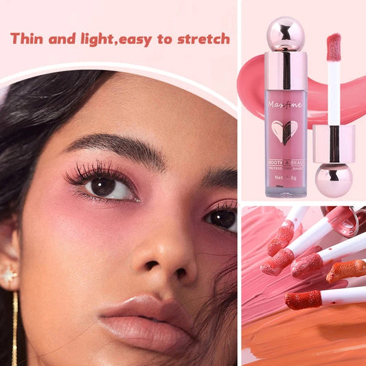 Multifunctional Liquid Blush with Smooth Texture Long Lasting Pigmentation Hydrating Formula and High Light Effect for Makeup Good Vibrations
