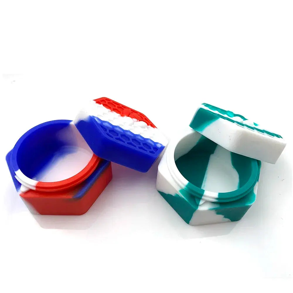 Wax Jar Silicone Box Bee Style for Oil Cream Box Easy To Hold and Carry Herb Container GOOD Vibrations Adult Super Store
