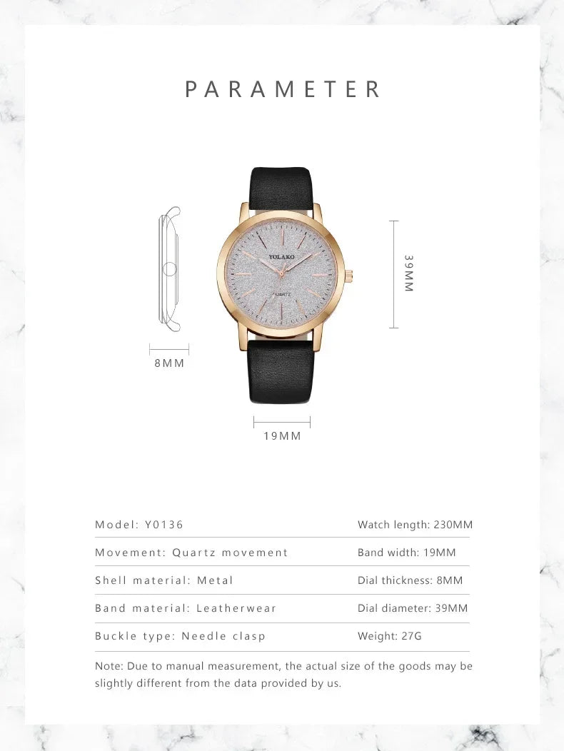 Women Watches Brand Luxury Fashion Ladies Watch Leather Watch Women Female Quartz Wristwatches Montre Femme Reloj Mujer Good Vibrations