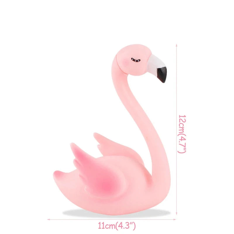 Pink Flamingo Cake Toppers Girls Flamingo Themed Birthday Pary Cake Decoration Hawaiian Summer Wedding Party Decoration Supplies Good Vibrations