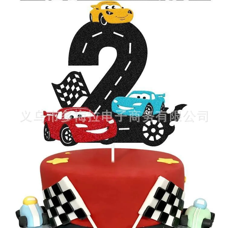 Race Car Party Tableware Plates Napkins Cup Two Fast Birthday Party Supplies Boys Racing Themed Two Years Old Party Decorations Good Vibrations