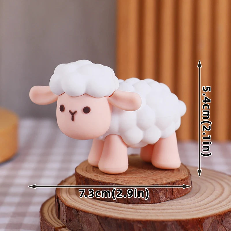 Farm Series Cake Topper Lambs Ponies Piglets Chickens Ducks Haystacks for Children's One Year Old Birthday Party Cake Decoration Good Vibrations