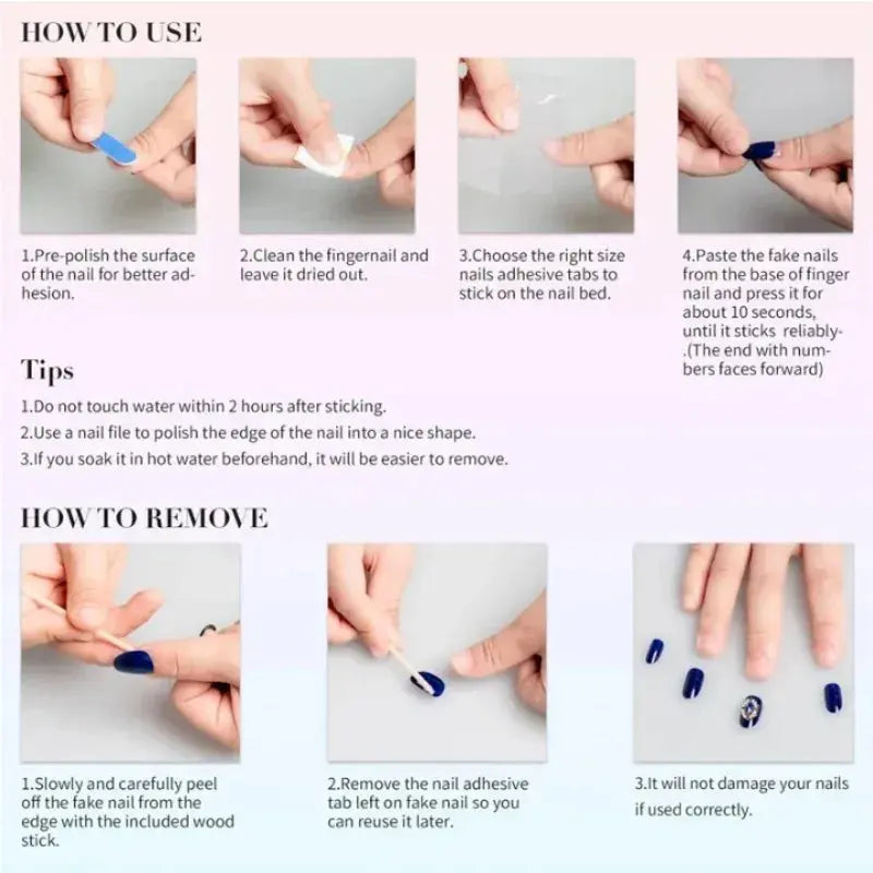10Pcs Halloween Nails Fake Nails Mid-Length Almond Shape Press on Nails Spotting Design Manicure Arts Good Vibrations