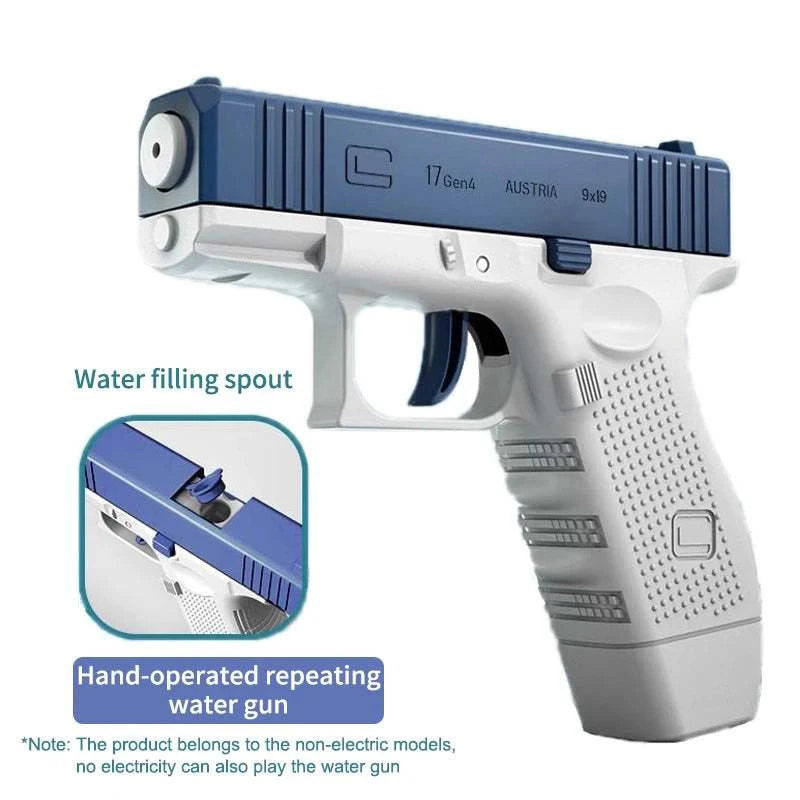 Electric Water Gun Rechargeable Automatic & Manual Spray Gun Capacity Range Up to 32 FT Range for Adults & Kids Good Vibrations