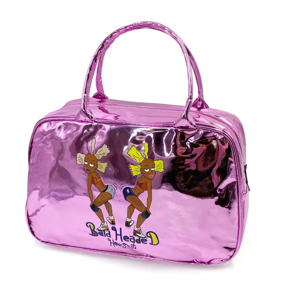 Women Sports Gym Bag Waterproof Travel Bag Large Capacity Duffle Bag for Sports Travel Luggage Bag Weekend Yoga Fitness Bag Good Vibrations