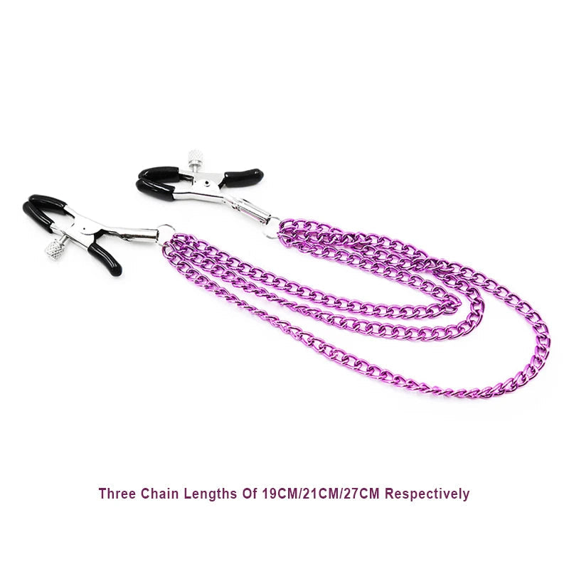 SM Couple Games Bondage Woman Clitoral Nipple Stimulation Clamps Bdsm Fetish Slave Role Play Exotic Intimate Erotics Accessories Good Vibrations Adult Super Store