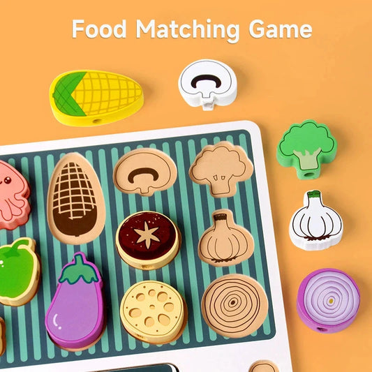 Simulation Kitchen Pretend Toy Wooden Toddler DIY BBQ Toy Set Classic Game Montessori Educational Toy For Children Kids Gift Good Vibrations