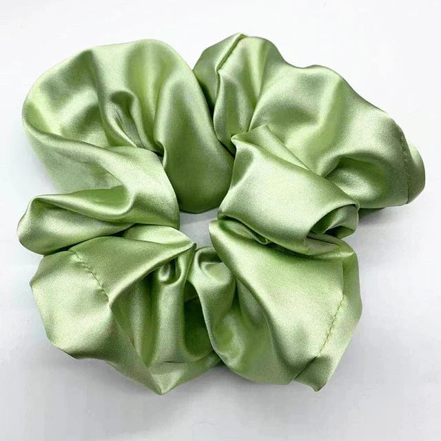 Personalized Bridesmaid Scrunchie Silk Hair Scrunchie Bachelorette Party Gift Bridesmaid Proposal Custom Wedding Gift To Bride Good Vibrations
