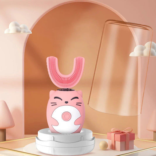 Sonic Electric Toothbrush Kids U-shaped Smart 360 Degrees Ultrasonic Tooth Brush Teeth Whitening For Children IPX7 Waterproof Good Vibrations