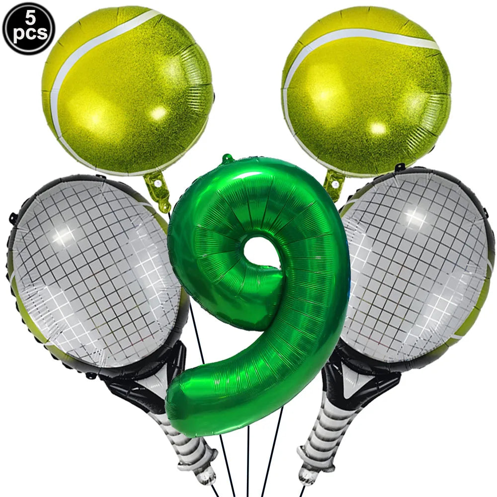 Tennis Party Supplies Paper Plate Napkin Cup Tableware for Boys Baby Shower Tennis Ball Sports Themed Party Birthday Decoration Good Vibrations