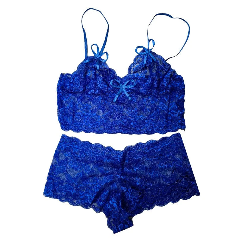 Women Sexy Bra Sets Perspective Lace Strap Fashion Solid Underwear Passion Adjustment Wrap Chest Bra Charm Good Vibrations