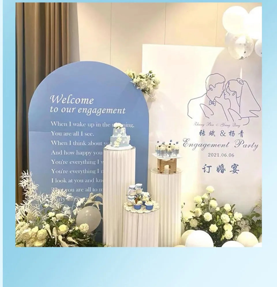 Folding Paper Cake Stand Wedding Decoration Props Dessert Table Rack Birthday Party Event Decoration Ornaments Baby Shower Decor Good Vibrations