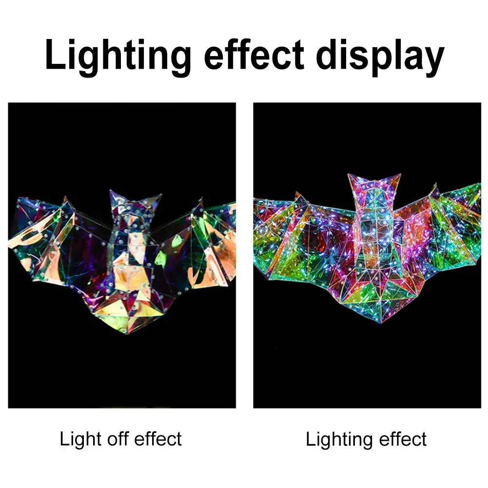 Prismatic Iridescent Spooky Ghost Prismatic Pumpkin Ghost LED Lights Halloween Lights Funny Colorful Glow Lights Halloween Decor Good Vibrations