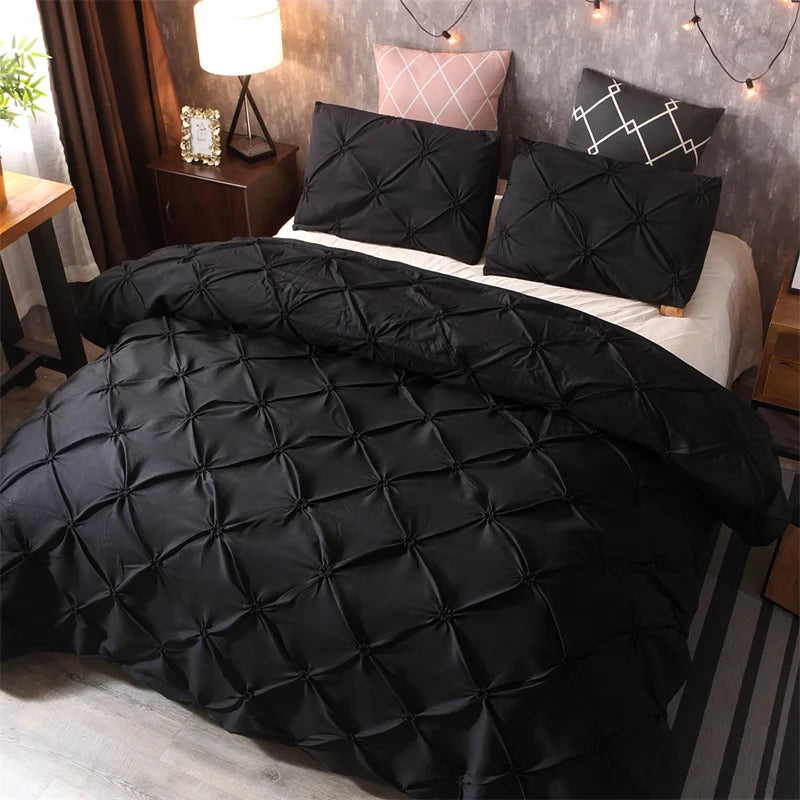 Queen Comfort Set 3Pieces, Gray Bed in a Bag Comforter Set for Bedroom, Beddding Sets without Comforter, Duvet cover&Pillowcases Good Vibrations